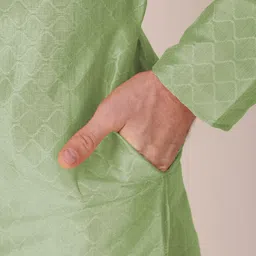 koshin Men Art Silk Kurta Pyjama Set image 5