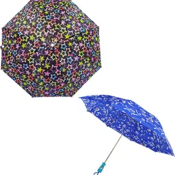blue flix Unisex 2 Fold Umbrella Duo Rain Sun Wind Resistant Design_S272 Umbrella-picture-23