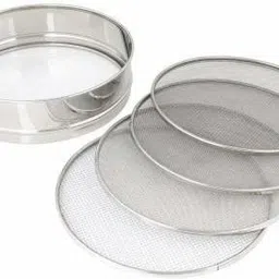 4 In 1 Stainless Steel Folding Aata Chalni Best Quality Colander Collapsible Sieve-image-15