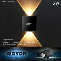 leddit Uplight Wall Lamp With Bulb image 3