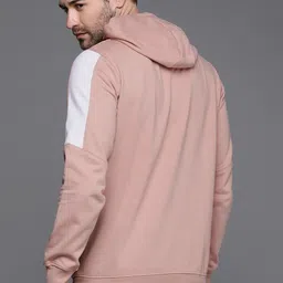 wrogn Men Full Sleeve Printed Hooded Sweatshirt image 5