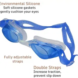 spokefox international Anti-Fog Swimming Goggles Set with Ear Plugs and Carry Case image 4