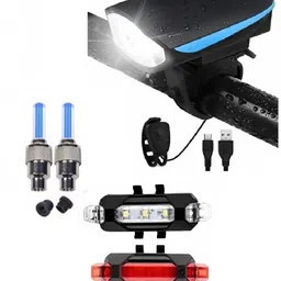 blackbell USB Rechargeable Front Cycle Light with White Red Light And Tyre Valve Light LED Front Rear Light Combo-picture-23