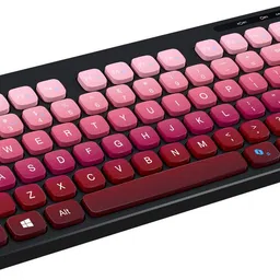 Portronics Bubble 2.4 GHz & Bluetooth 5.0 Connectivity, Noiseless Experience Bluetooth, Wireless Handheld Multi-device Keyboard Compatible with Desktop, Laptop, Tablet, iPad, Mac image 1
