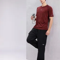 hrx by hrithik roshan Men Solid Black Track Pants image 4