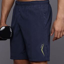 hrx by hrithik roshan Solid Men Dark Blue Sports Shorts-picture-17