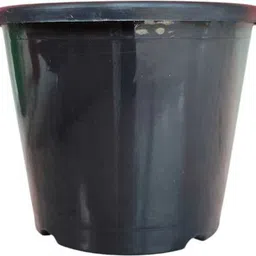 Nursery Seedlings Pots - 6Pcs Set 8In - Garden Plant Pots Black Plant Container Set-image-91