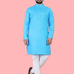 ethnicbliss Men Cotton Blend Kurta Pyjama Set-picture-27