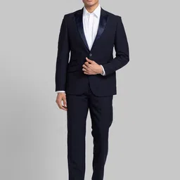 raymond Men PEAK LAPEL TUXEDO D-SUIT-SLIM FIT Solid Suit-picture-45
