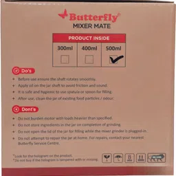 krum Butterfly Stainless Steel Mixer Mate Chutney Mixer Juicer Jar image 5