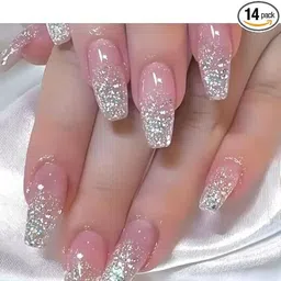 bellahugz Round Shaped Maroon with Gold Accent,Long Length With Free Glue Kit-picture-48