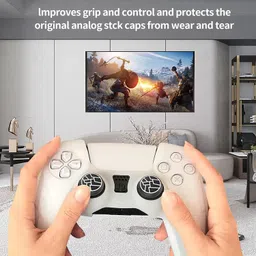 OIVO INDIA Non - Slip Thumb Grips Joy Stick Replacement Compatible for PS5 Gaming Accessory Kit image 5