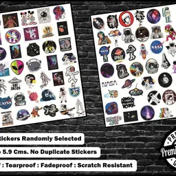 pixelartz Space Galaxy Astronaut Theme Styling Doodle DIY Vinyl Stickers for Guitar Sticker image 2