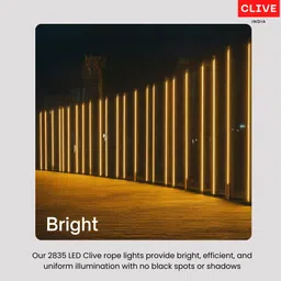 clive 1200 LEDs 10 m Yellow, Beige, White Steady Strip Rice Lights image 2
