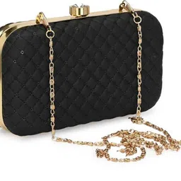 baberwal enterprises Casual, Party Black Clutch-picture-11