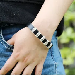 tinera trends White Wrapped Men & Women Wrist Band image 5