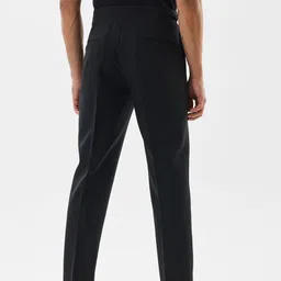 snitch Men Slim Fit Black Polyester Trousers image 5