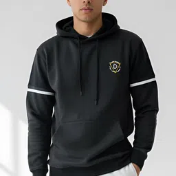 dollar Men Full Sleeve Solid Hooded Sweatshirt-picture-20