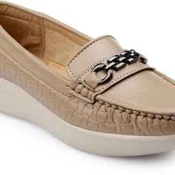 deals4you Women Soft Comfortable Slip-On Buckle Loafers for Casual Loafers For Women Loafers For Women image 3