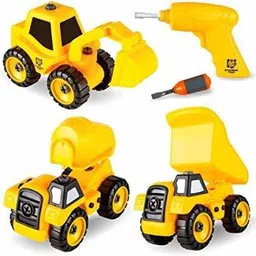 quasar Construction ORIGINAL Play Set Toy With Screw Robot Man For Kids, For Boys And Girls DIY Construction Assembly Play Set Toy With Screw Robot Man For Kids, For Boys And Girls (Multicolor, Pack of: 1) (Yellow)baby boy and baby girls fun toys image 2