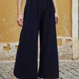 Shein Full Length High Rise Pleated Wide Leg Palazzo-picture-32