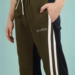 WEARDUDS Men Self Design Cotton Relaxed Fit Track Pants image 3