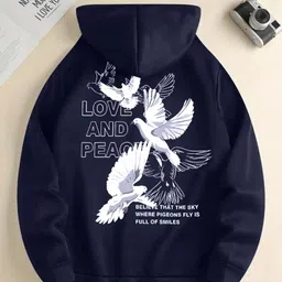 povaxpo Men Full Sleeve Graphic Print Hooded Sweatshirt image 1