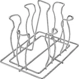 Stainless Steel Square Shape Glass Stand for 6 Glass Stainless Steel Glass Holder-image-33