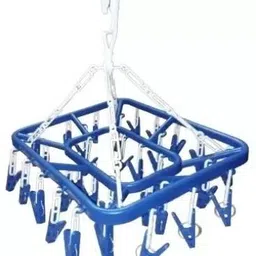 philocaly enterprise Plastic Ceiling Cloth Dryer Stand 32 Clothes Clip Laundry Clothesline Hanging Plastic Cloth Clips image 3