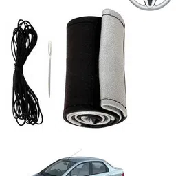 ayw Hand Stiched Steering Cover For Honda Universal For Car image 1