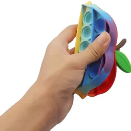hiputi pop it Fidget Toys, pop it Fidget Toy Set | pop its Fidget Toys, Fidget Toys pop it Rainbow, pop it Toy, | poppit Fidget Toy, Rainbow pop it, Push pop Bubble Fidget Toy (Macaron-Apple) image 3