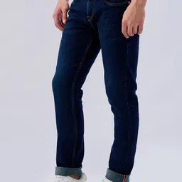 killer Men Slim Mid Rise Dark Blue Jeans image 3