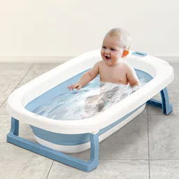 baybee Jolly Foldable Baby Bath Tub for Kids 0 to 3 Years with Anti Skid Base & Drainer-picture-21