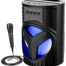 ROAR NHN_582R_LZ 4103||WS-03|| Karaoke Speaker With Mic Super Bass Bluetooth Wireless Portable compatiable With all smart phones || Karaoke Bluetooth speaker with SD card and USB slot Wireless Bluetooth Multimedia Speaker || Wireless Speaker Ultra Loud Stereo sound || Bluetooth Speaker for Desktop PC|| Bluetooth Speaker Home Audio|| Perfect for home DJ audio player and DJ for outdoor activities || FM , Aux, TF, Speaker Phone / Wireless Speaker Compatible with all your devices. 15 W Bluetooth Tower Speaker-image-87