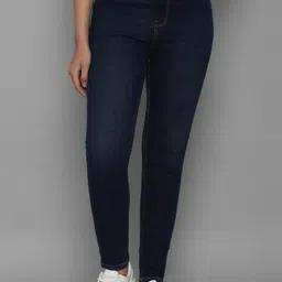 Allen Solly Woman Women Navy Blue Skinny Fit Cleanlook Jeans-image-11