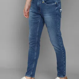 Allen Solly Sport Men Navy Blue Skinny Fit Heavy Fade Jeans image 3