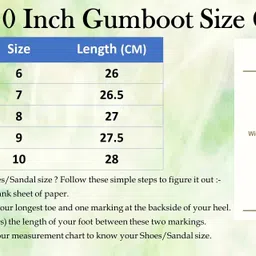 foot trends Heavy Duty Waterproof Safety Gumboots, 10 Inch, Boots For Men image 5