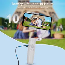 ERH India M1 Foldable 3-Axis Gimbal Stabilizer for Smartphones with Face Tracking 3 Axis Gimbal for Mobile image 3