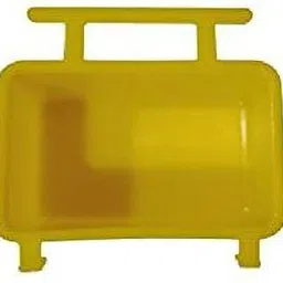 taiyo pluss discovery Bird Food Feeder, Size: (7.5X5X4 CM), Suitable for Lovebirds, Budgies, Finches (Color: Yellow) Common Bird Feeder image 2