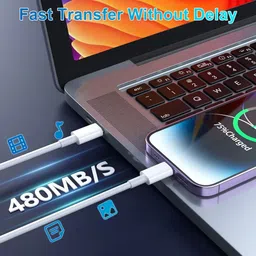 MOBIYANO Lightning Cable 1 m 25 Watt USB C to Lightning Cable, iPhone Fast Charger Cable Type C Power Delivery Charging Cord for iPhone 14/13/12/12 Mini/11/11PRO/XS/Max/XR/X/8/8Plus/iPad image 3