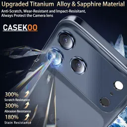 CASEKOO Camera Lens Protector for iPhone 17 Pro, iPhone 17 Pro Max image 3