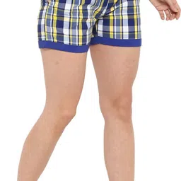curare Checkered Women Multicolor Night Shorts image 4