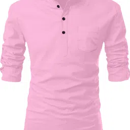 nofilter Men Solid Pure Cotton Straight Kurta-picture-30