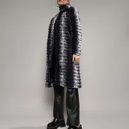 campus sutra Fur Dyed Coat For Women image 5