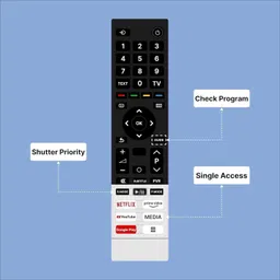 arhan Remote Compatible with Toshiba Smart Tv Remote Without Voice TOSHIBA TV REMOTE Remote Controller image 3