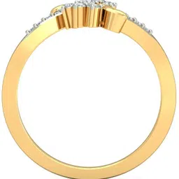 avsar AVR667YB 14kt Cubic Zirconia Yellow Gold ring image 3