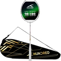 hundred Predator 79 Extra Strong (≤38lbs) White Strung Badminton Racquet-picture-10