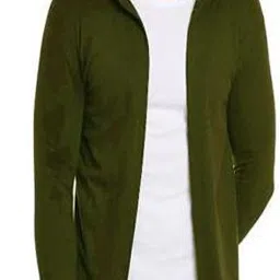 trendolo Men Straight Full Sleeve Green Shrug-picture-18