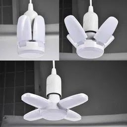 Shifozaa 25 watt small Foldable Light, Fan Blade shaped LED Light Bulb Ceiling Lamp image 4