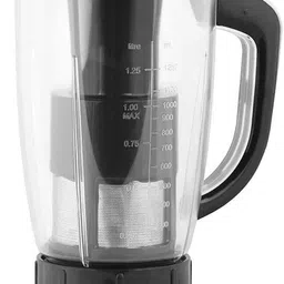 silentpowersunmeet Black Plastic Juicer Jar with Filter 1250 ml SASPS Mixer Juicer Jar-picture-11